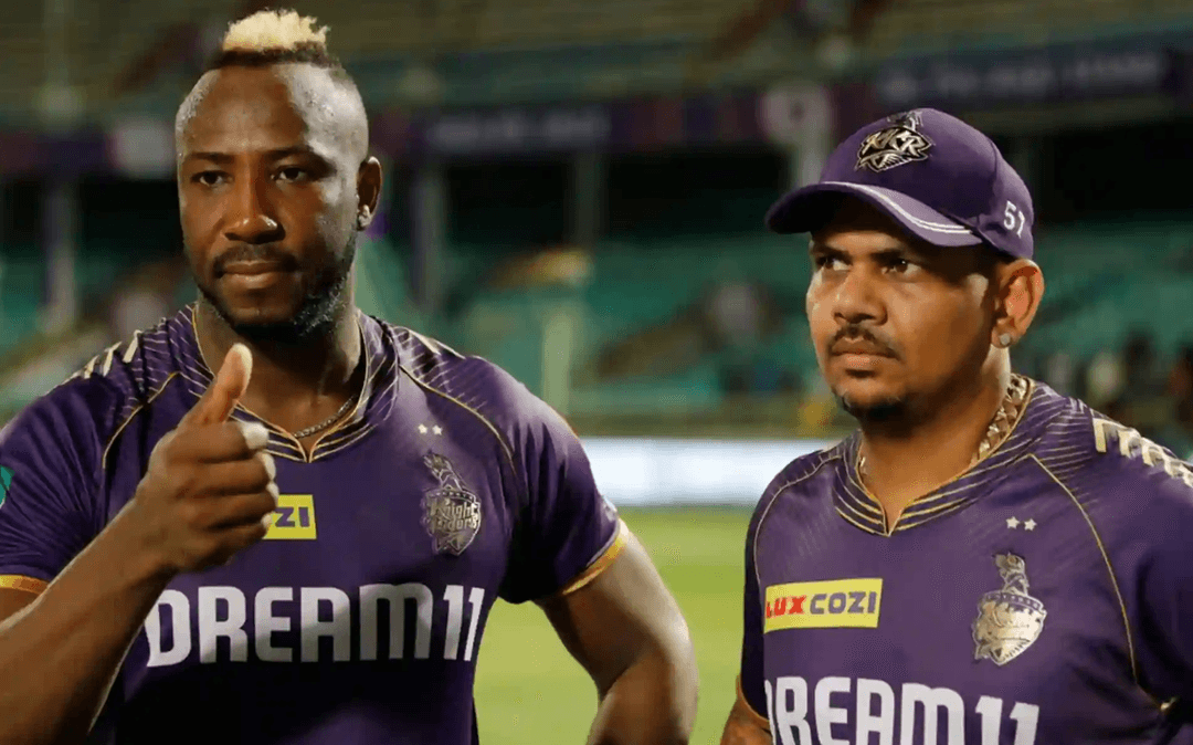 Sunil Narine-Andre Russell KKR 