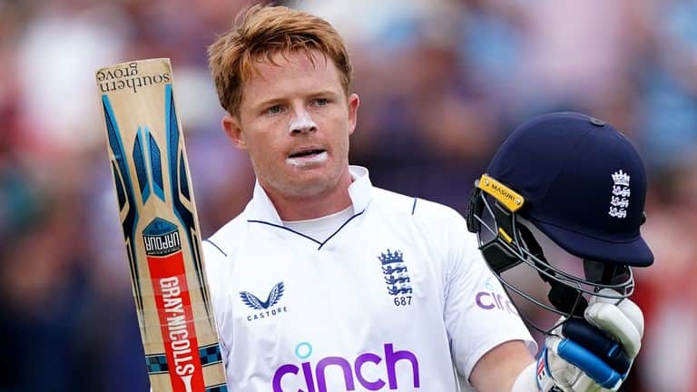 Ollie Pope finished unbeaten on 169 off 163 balls on Day 1